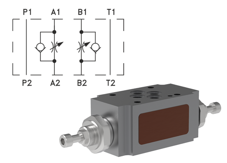 Double Throttle Check Valves, Modular Design