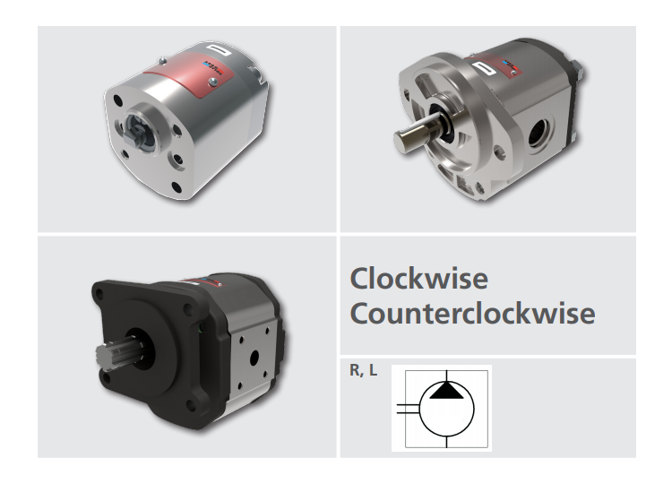 Hydraulic Gear Pumps Flyer - UNF / BSPP / UNC connecting threads