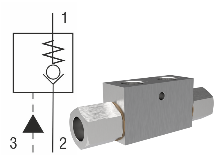 Pilot Operated Check Valves Pilot to Open, In-Line Mounted