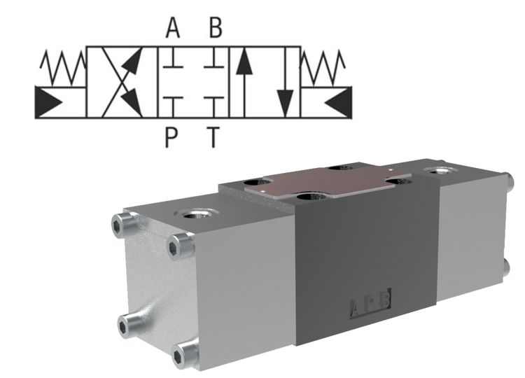 4/2 and 4/3 Directional Control Valves, Hydraulically and Pneumatically Operated
