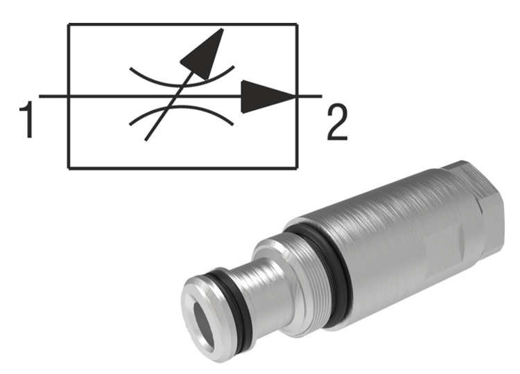 2 Way Flow Regulators, Cartridge
